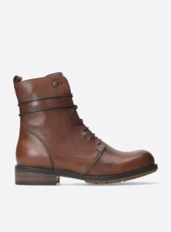 Wolky Murray XW - cognac leer<DAMES Veterlaarzen|Herfst/Winter