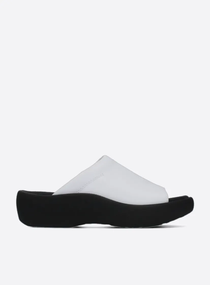 Wolky Nassau - wit leer<DAMES Slippers