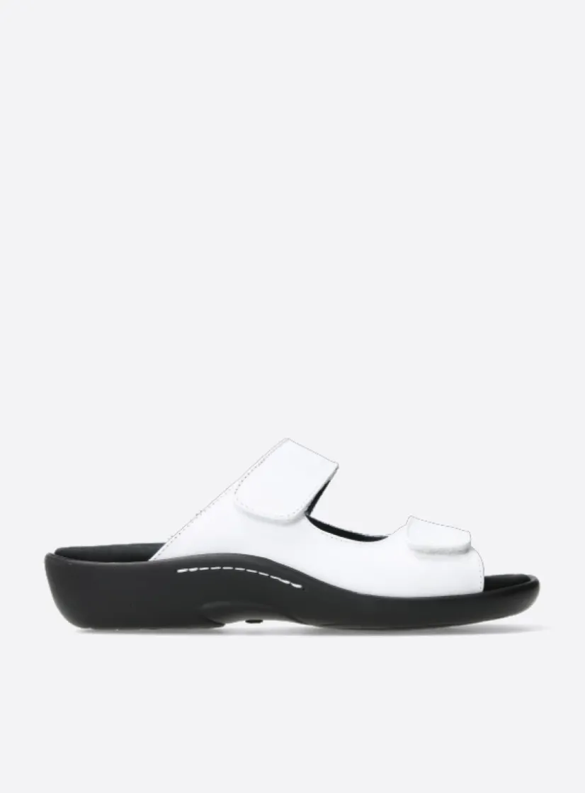 Wolky Nepeta - wit leer<DAMES Slippers