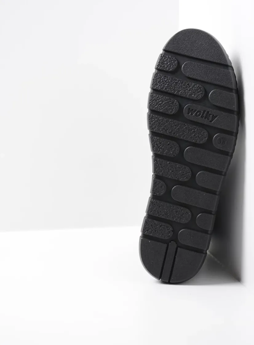 Wolky New Wave - donker taupe nubuck<DAMES Hoge Veterschoenen|Veterlaarzen