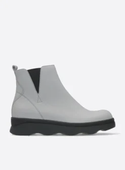 Wolky Nigata - winterwit leer<DAMES Herfst/Winter|Enkellaarsjes