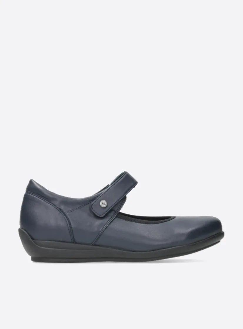 Wolky Noble F2F - blauw biocare<DAMES Herfst/Winter|Bandschoenen