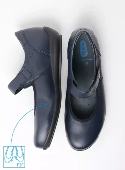 Wolky Noble F2F - blauw biocare<DAMES Herfst/Winter|Bandschoenen