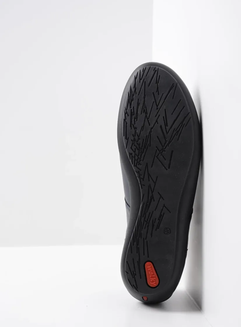 Wolky Noble F2F - blauw biocare<DAMES Herfst/Winter|Bandschoenen
