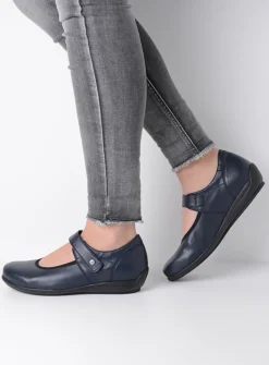 Wolky Noble F2F - blauw biocare<DAMES Herfst/Winter|Bandschoenen