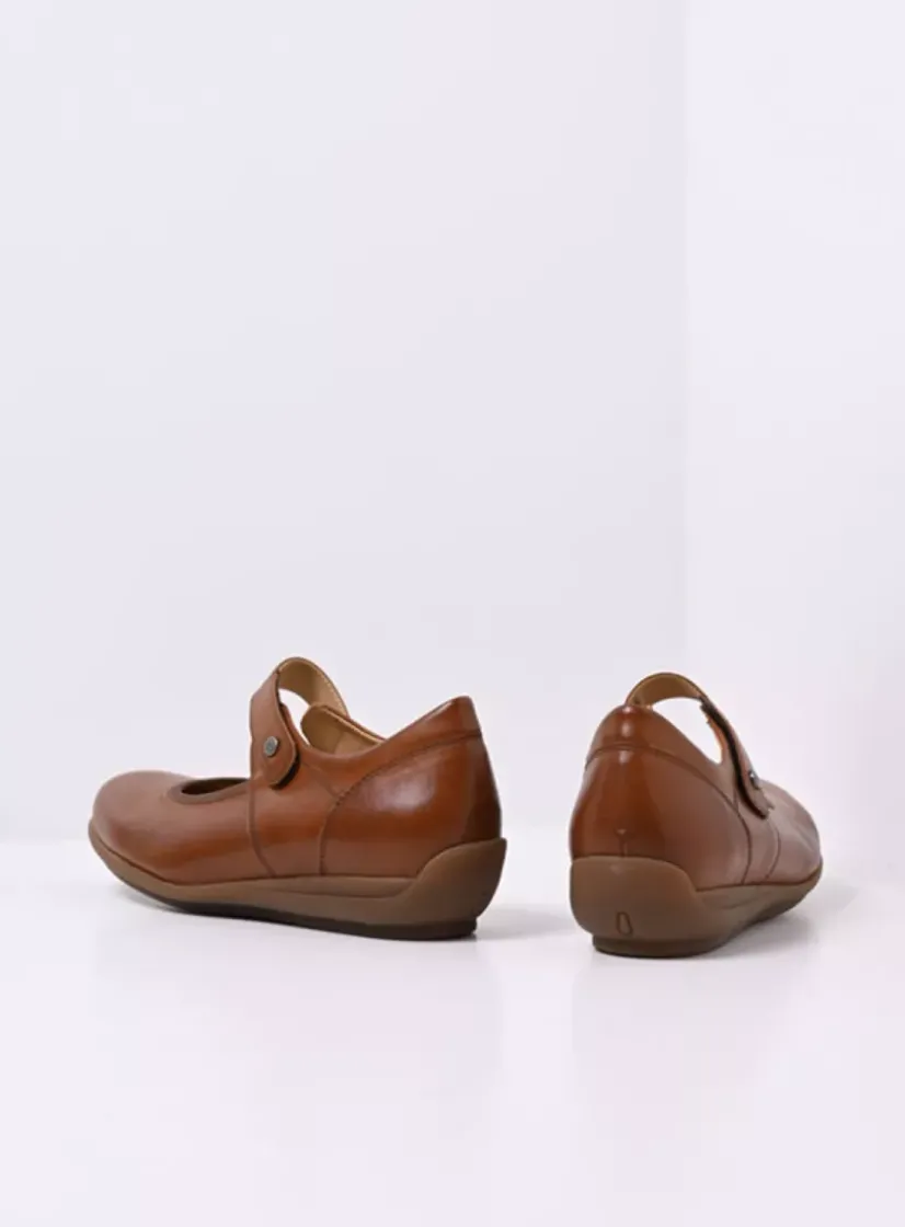Wolky Noble F2F - naturel biocare<DAMES Bandschoenen|Herfst/Winter