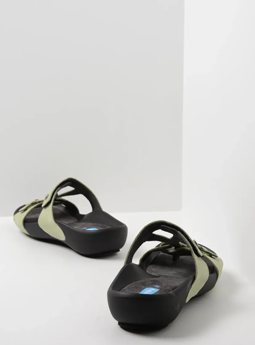 Wolky O'Connor - lichtgroen nubuck<DAMES Slippers