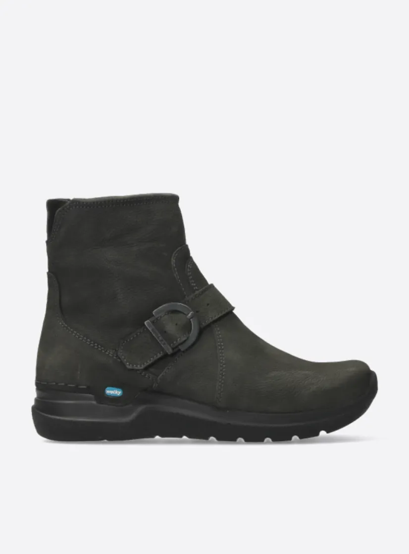 Wolky Okay - asfalt nubuck<DAMES Wandelschoenen|Herfst/Winter