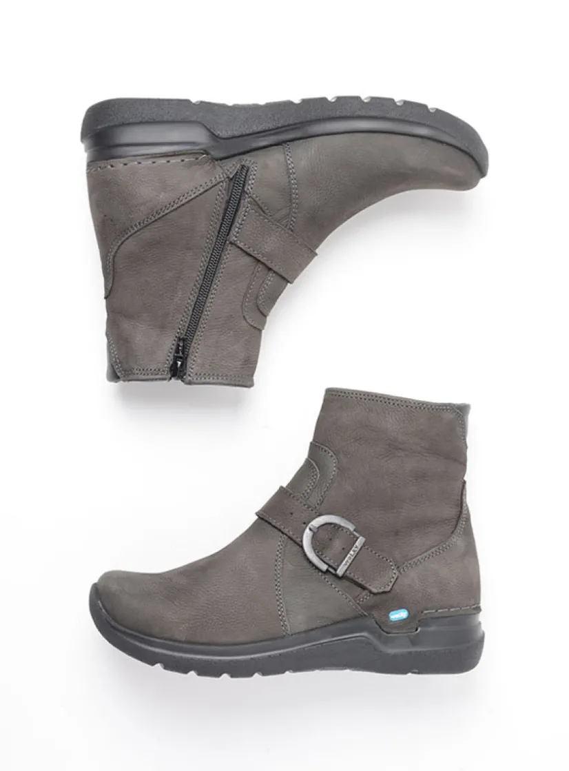 Wolky Okay - asfalt nubuck<DAMES Wandelschoenen|Herfst/Winter