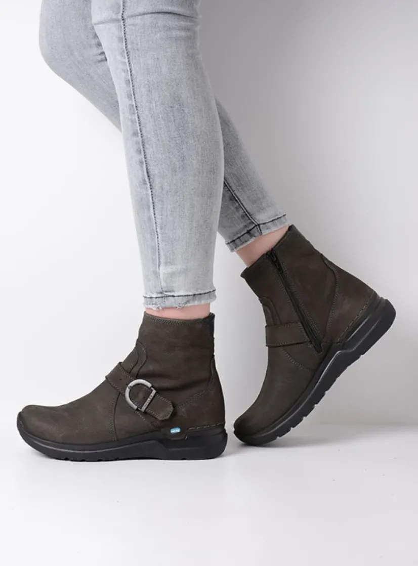 Wolky Okay - asfalt nubuck<DAMES Wandelschoenen|Herfst/Winter