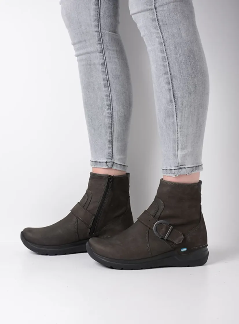 Wolky Okay - asfalt nubuck<DAMES Wandelschoenen|Herfst/Winter
