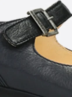 Wolky Opal - zwart leer<DAMES Bandschoenen