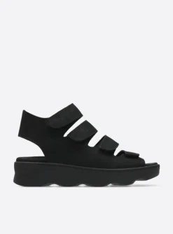 Wolky Oro - zwart nubuck<DAMES Sandalen