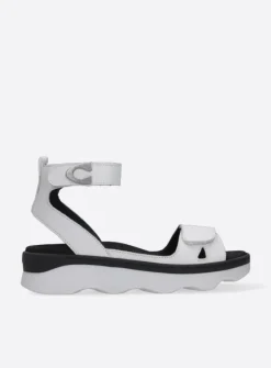 Wolky Plata - wit leer<DAMES Sandalen