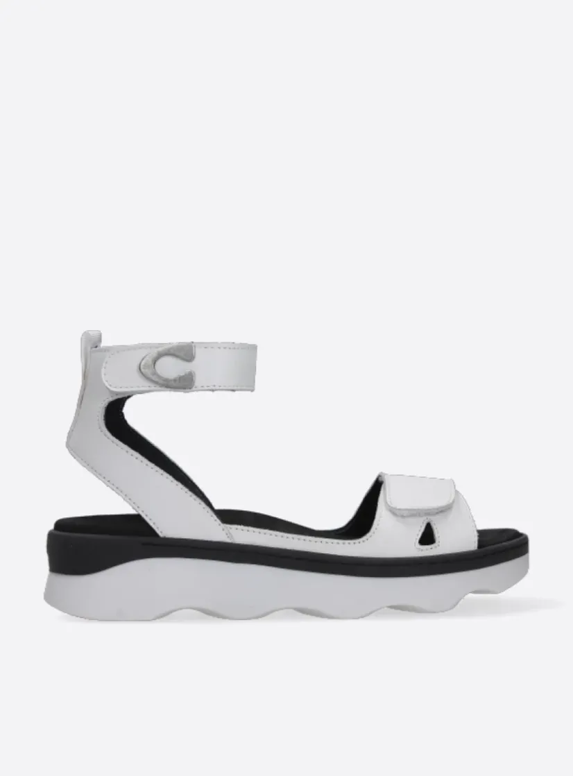 Wolky Plata - wit leer<DAMES Sandalen