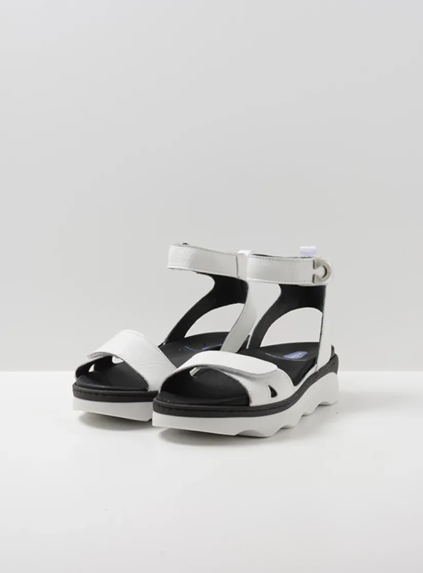 Wolky Plata - wit leer<DAMES Sandalen