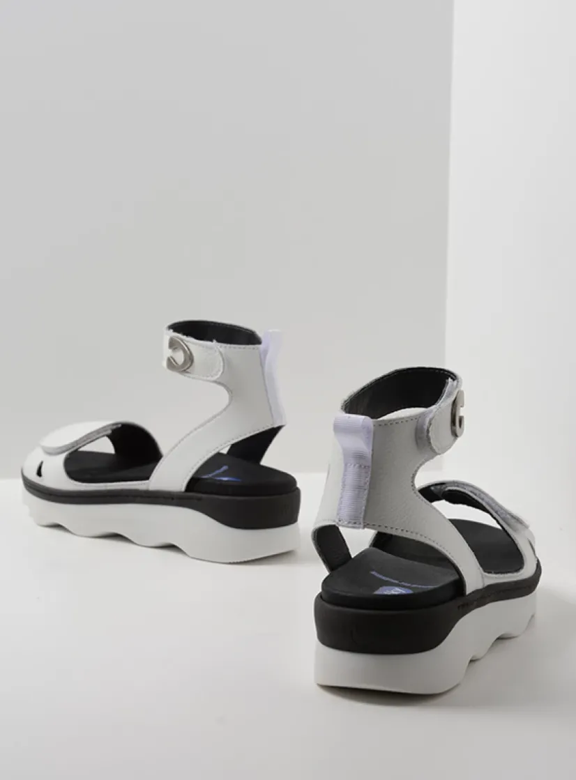 Wolky Plata - wit leer<DAMES Sandalen