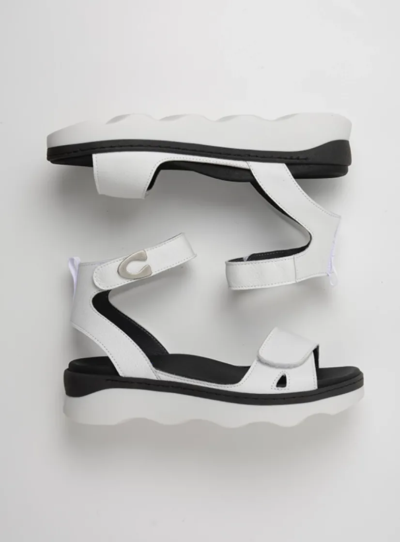Wolky Plata - wit leer<DAMES Sandalen