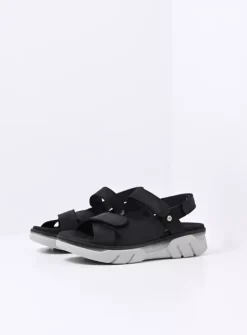 Wolky Rapid - zwart nubuck<DAMES Sneakers