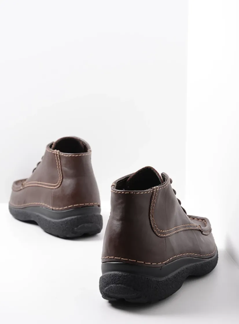 Wolky Roll Moc Men - bruin leer<Heren Veterschoenen Heren|Comfortschoenen Heren