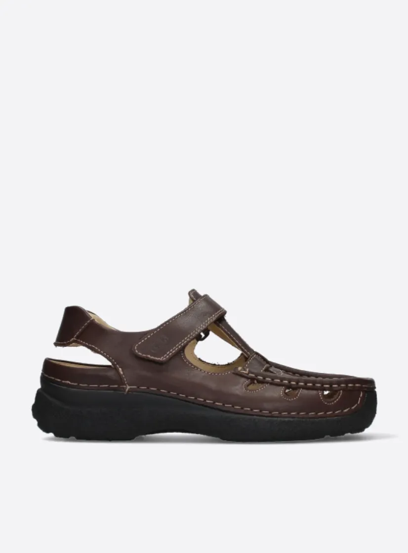 Wolky Roll Sandal Men - bruin leer<Heren Sandalen Voor Heren|Comfortschoenen Heren
