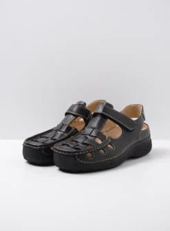 Wolky Roll Sandal Men - zwart leer<Heren Comfortschoenen Heren|Sandalen Voor Heren