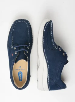 Wolky Roll Shoe - denim nubuck<DAMES Lage Veterschoenen