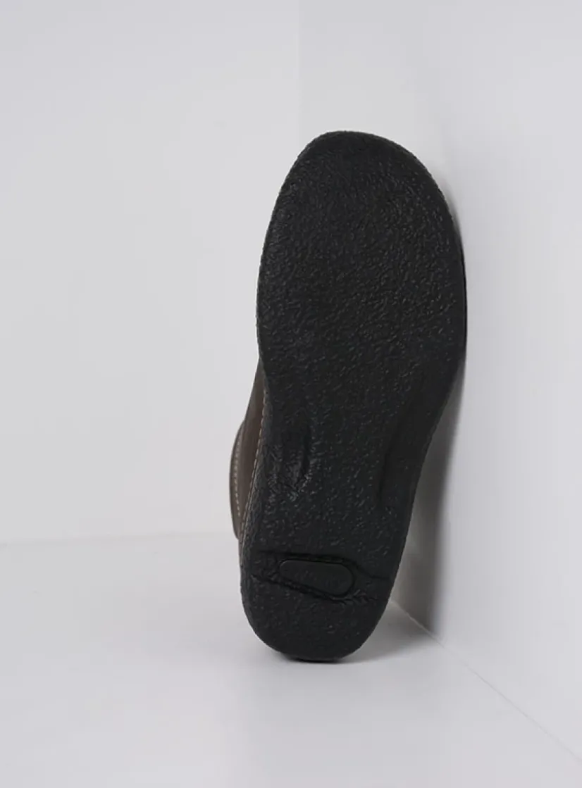 Wolky Roll Shoot - asfalt nubuck<DAMES Hoge Veterschoenen|Herfst/Winter