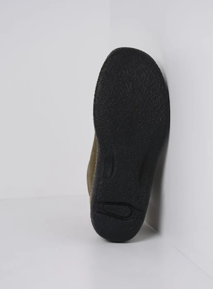 Wolky Roll Shoot - pesto groen nubuck<DAMES Hoge Veterschoenen|Herfst/Winter