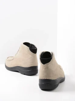 Wolky Roll Shoot - safari nubuck<DAMES Hoge Veterschoenen|Herfst/Winter