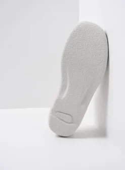 Wolky Roll Slide - lichtgrijs nubuck<DAMES Slippers|Klompen