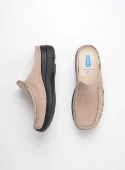 Wolky Roll Slide - safari nubuck<DAMES Slippers|Klompen