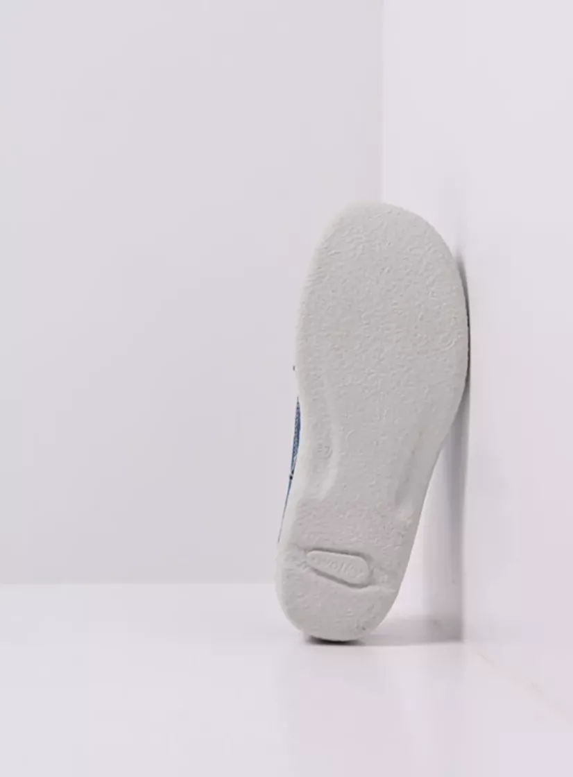 Wolky Roll Slipper - blauw effectleer<DAMES Slippers|Klompen