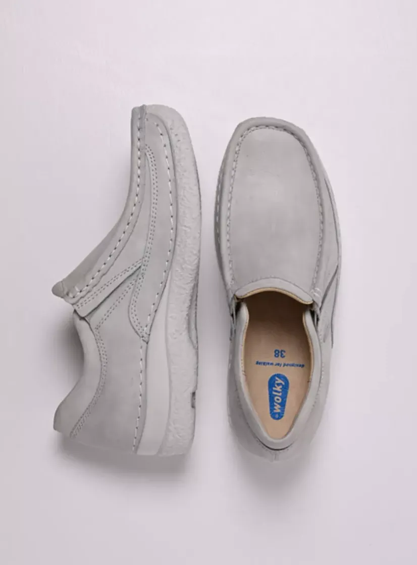 Wolky Roll Sneaker - gebroken wit effectleer<DAMES Instappers
