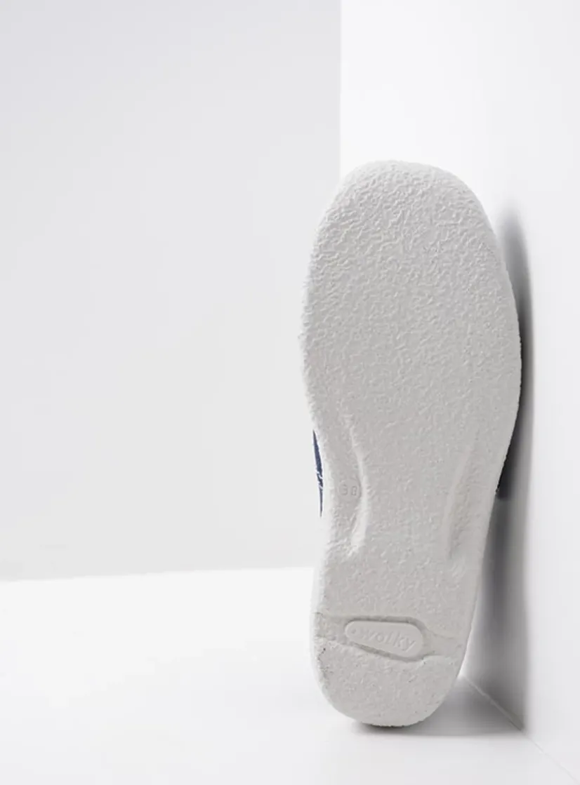 Wolky Roll Strap - denim nubuck<DAMES Instappers|Herfst/Winter