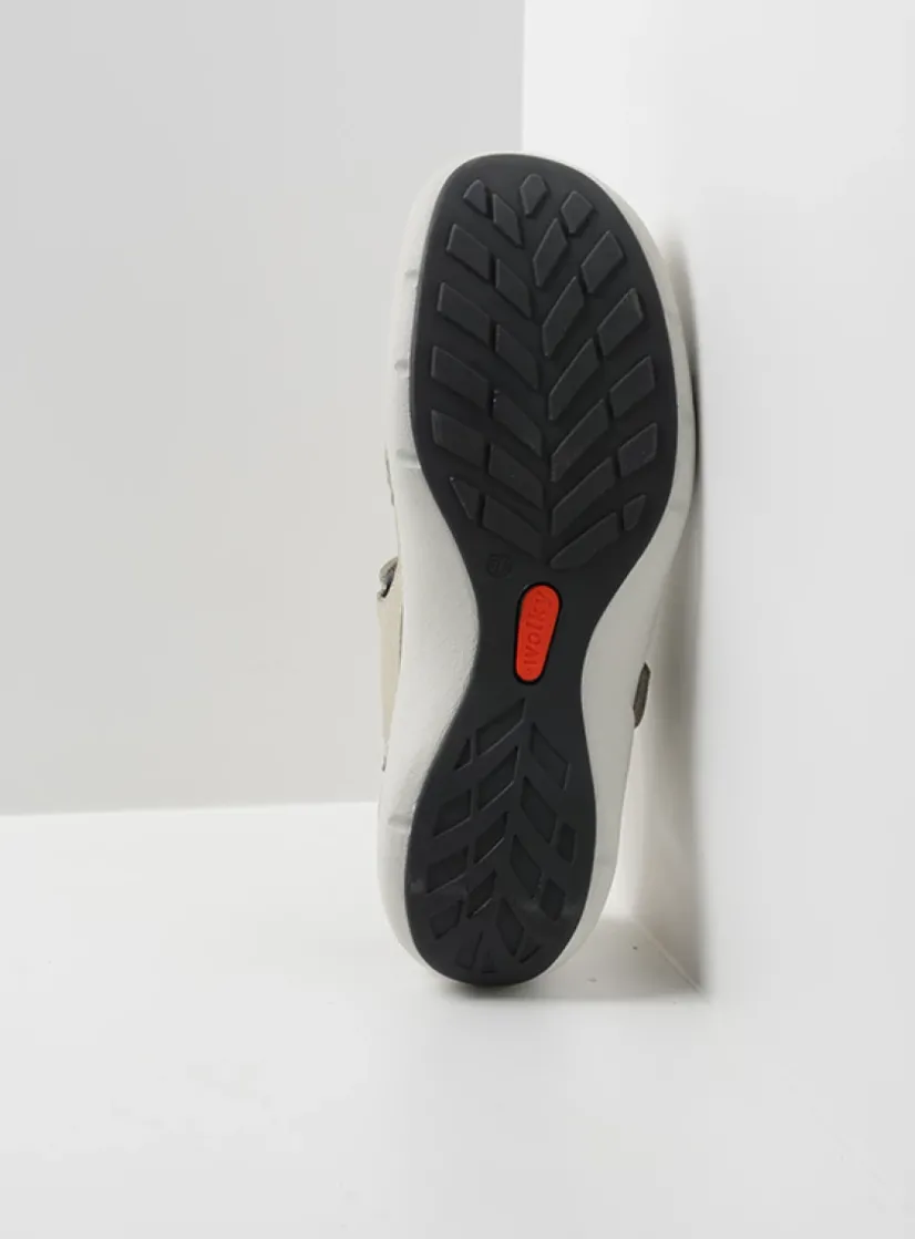 Wolky Rolling Sun - gebroken wit leer<DAMES Sandalen