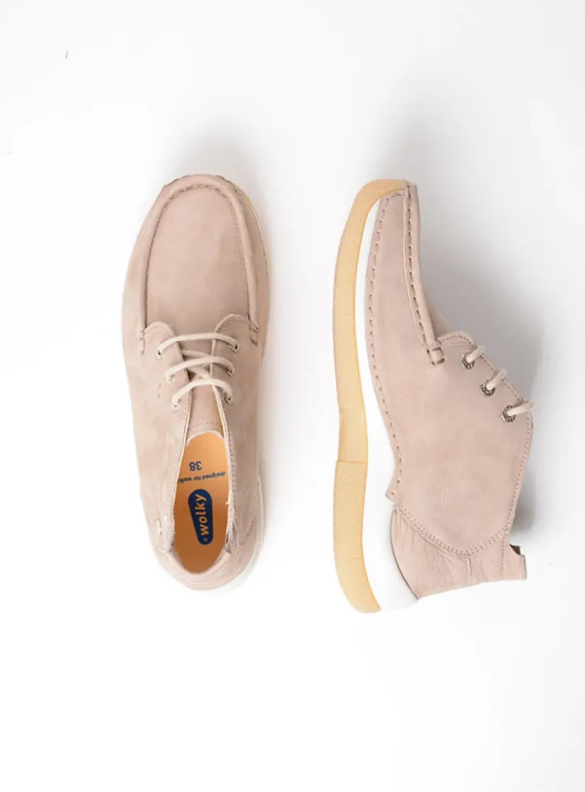 Wolky Rosella - safari nubuck<DAMES Lage Veterschoenen|Hoge Veterschoenen