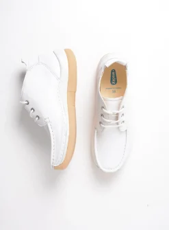 Wolky Rosella - wit leer<DAMES Lage Veterschoenen|Hoge Veterschoenen
