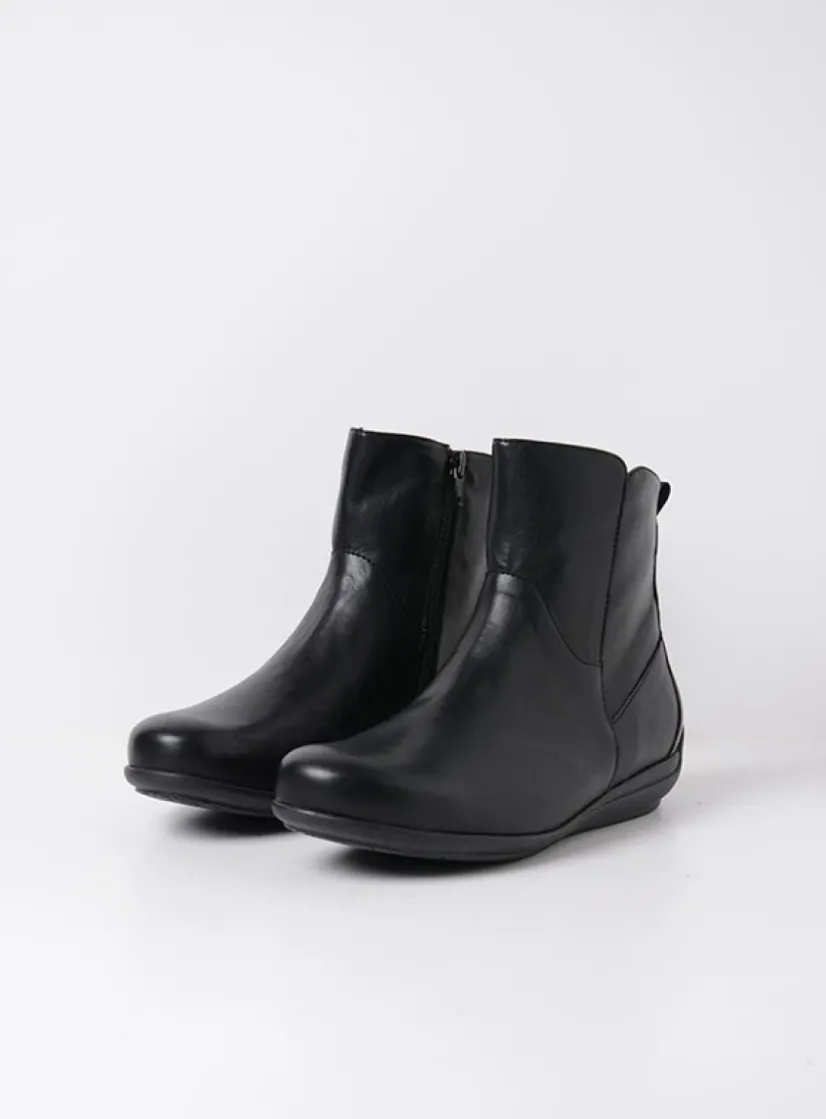 Wolky Ryland F2F - zwart biocare<DAMES Herfst/Winter|Enkellaarsjes