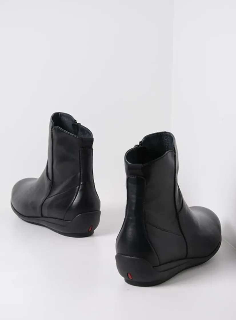 Wolky Ryland F2F - zwart biocare<DAMES Herfst/Winter|Enkellaarsjes
