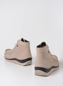 Wolky Salado - safari nubuck<DAMES Hoge Veterschoenen