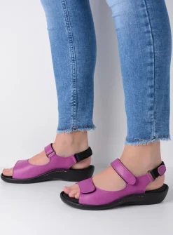 Wolky Salvia - fuchsia leer<DAMES Sandalen