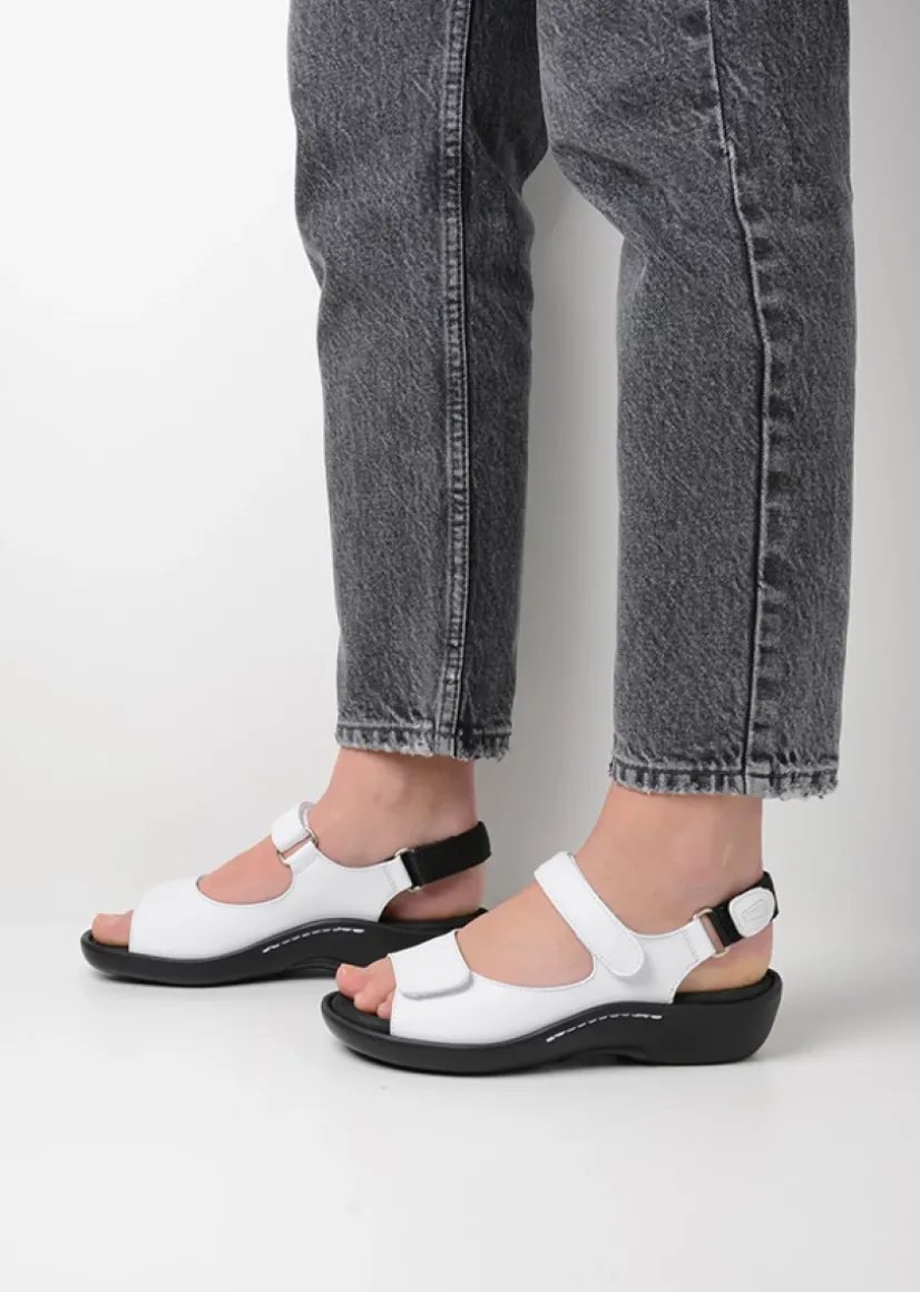 Wolky Salvia - wit leer<DAMES Sandalen