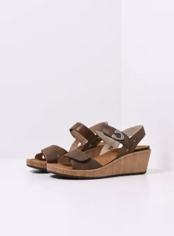 Wolky Sanibel - cederbruin effectleer<DAMES Sandalen