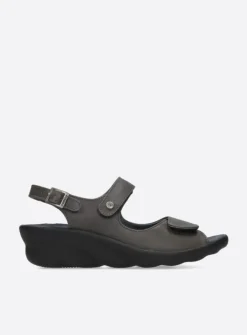 Wolky Scala - 30350 bruingrijs leer<DAMES Sandalen