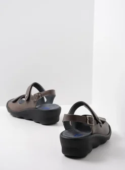 Wolky Scala - 30350 bruingrijs leer<DAMES Sandalen