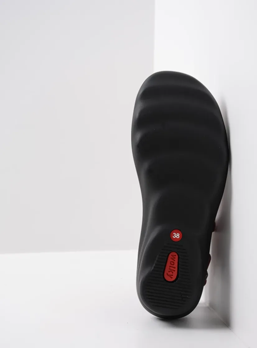 Wolky Scala - rood leer<DAMES Sandalen