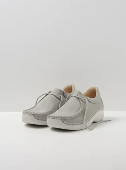Wolky Seamy Shoe - lichtgrijs nubuck<DAMES Lage Veterschoenen