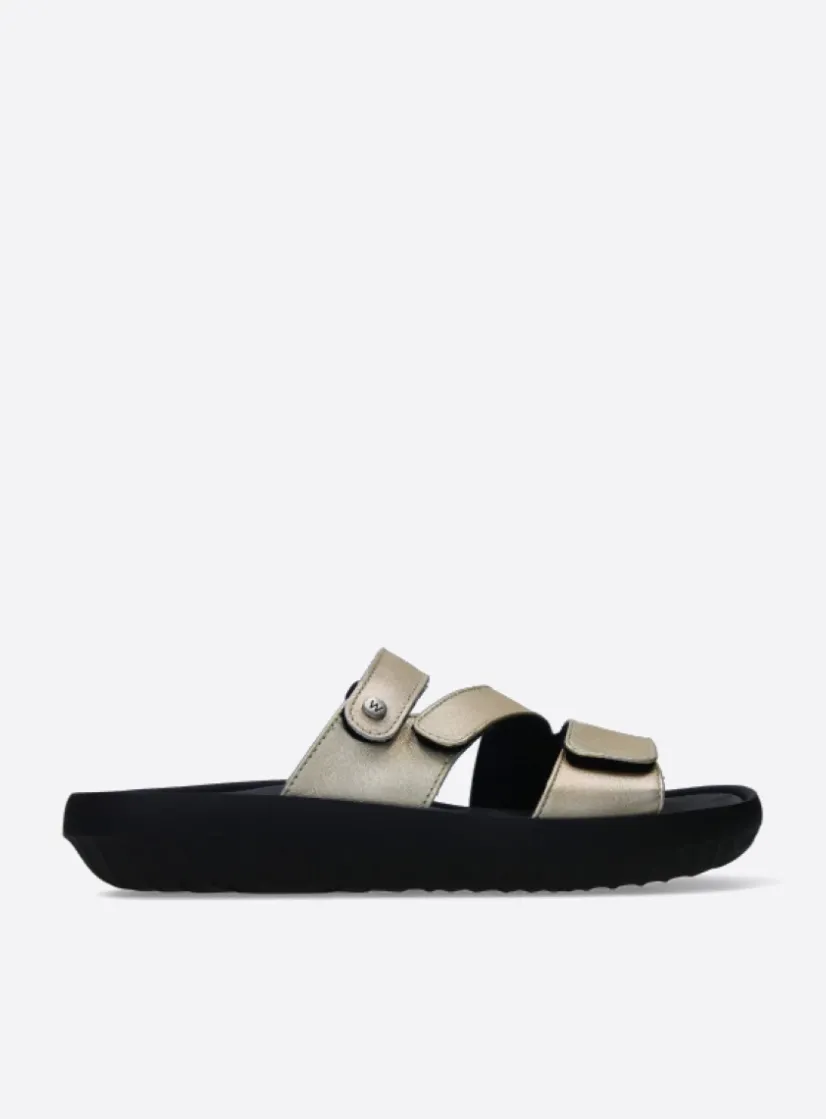 Wolky Sense - goud leer<DAMES Slippers