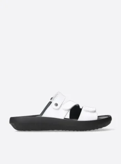 Wolky Sense - wit leer<DAMES Slippers